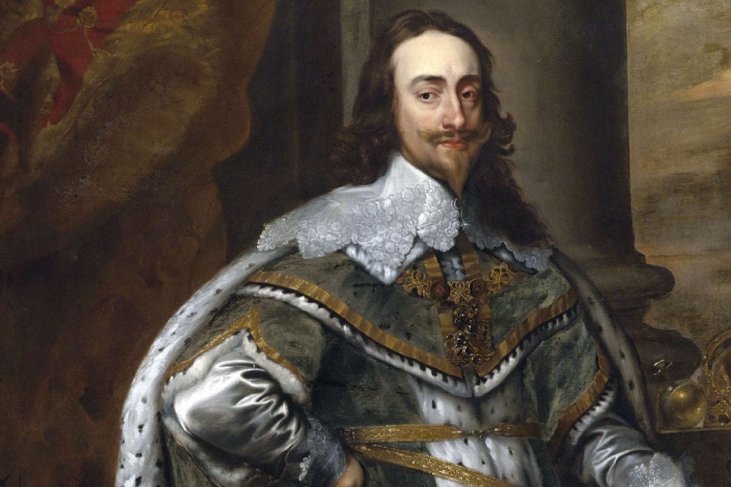 King Charles I painted portrait