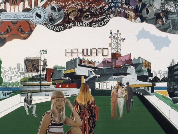 Archigram 8, June 1972, collage of Southbank and Hayward Gallery