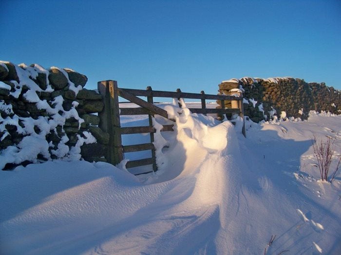 Winter at Long Preston Yorkshire