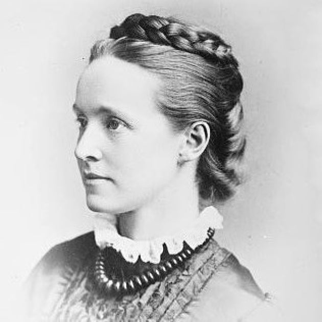 Black and white photograph of Millicent Garrett Fawcett