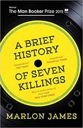 Book cover for  A Brief History of Seven Killings, winner 2015