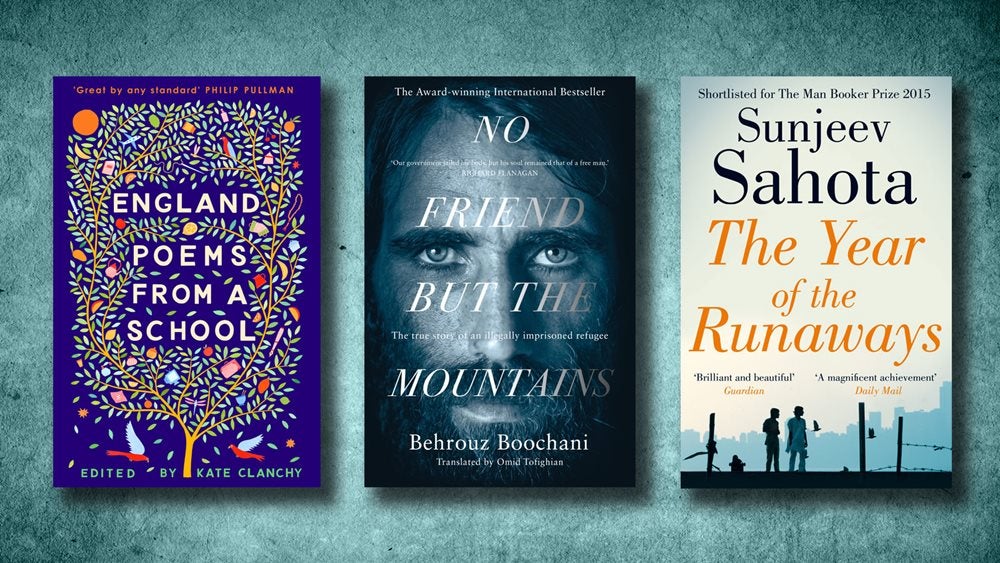 England, No Friend But the Mountains and The Year of the Runaways book covers