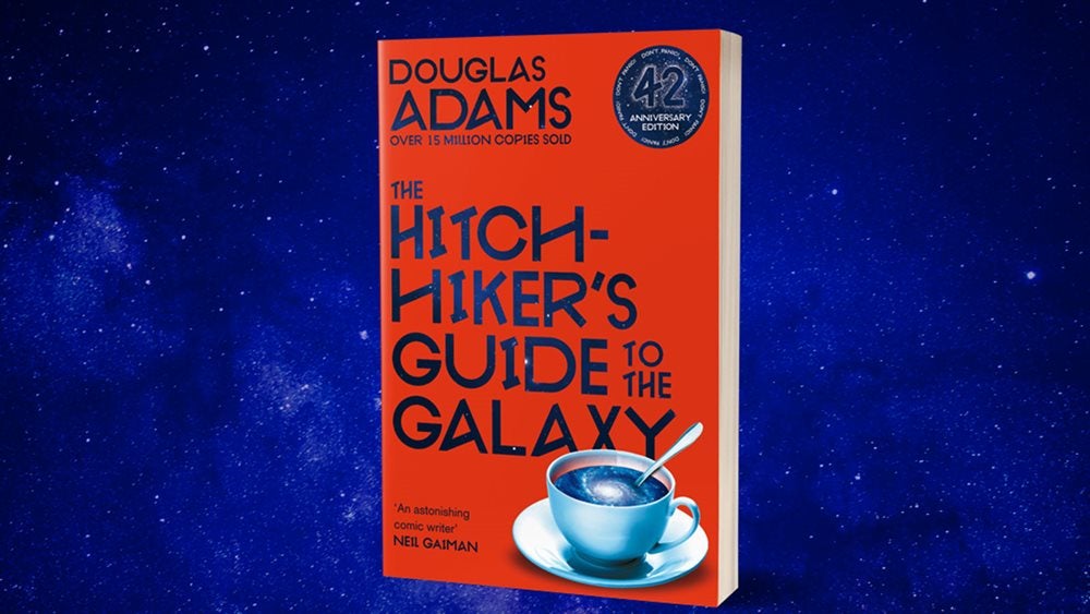 The Hitchhiker's Guide to the Galaxy Book cover