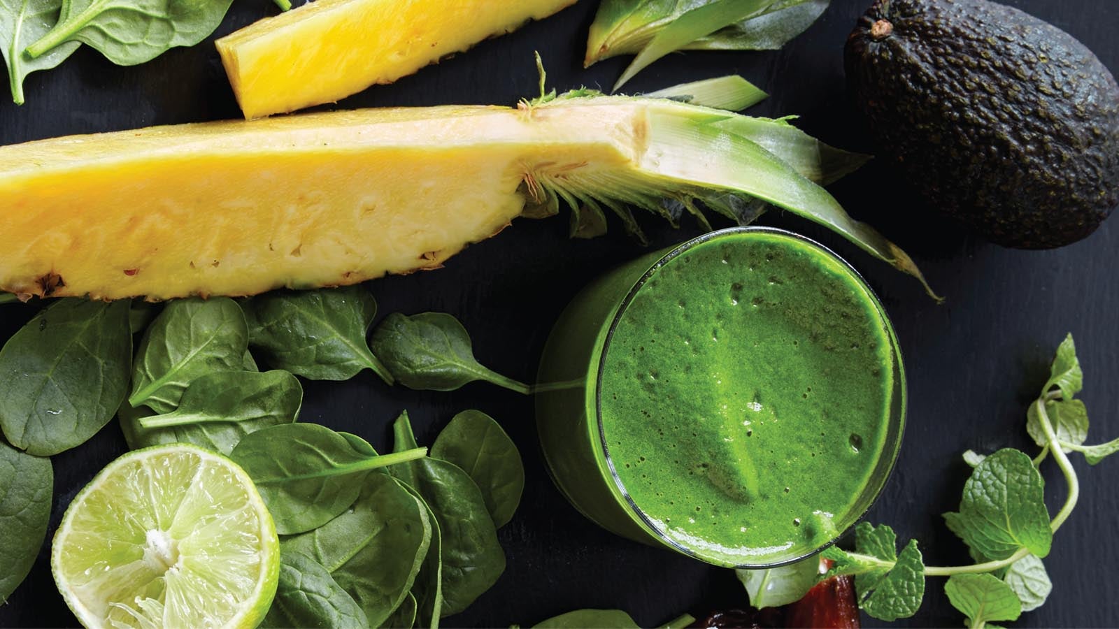 Make a super green smoothie from the How Not To Die Cookbook
