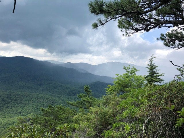 View of Western Side of Looking Glass Rock Blue Ridge Mountains View of Western Side of Looking Glass Rock Blue Ridge Mountains