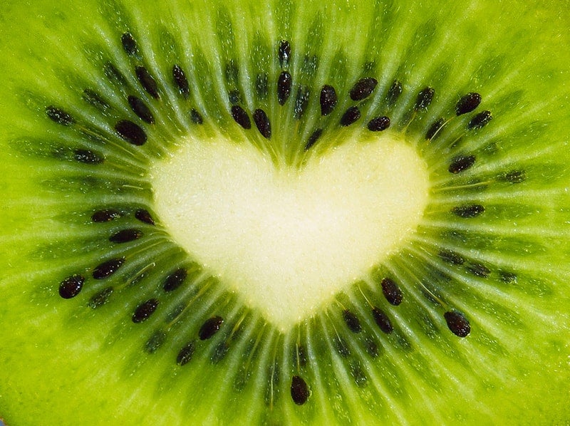 Kiwi fruit heart
