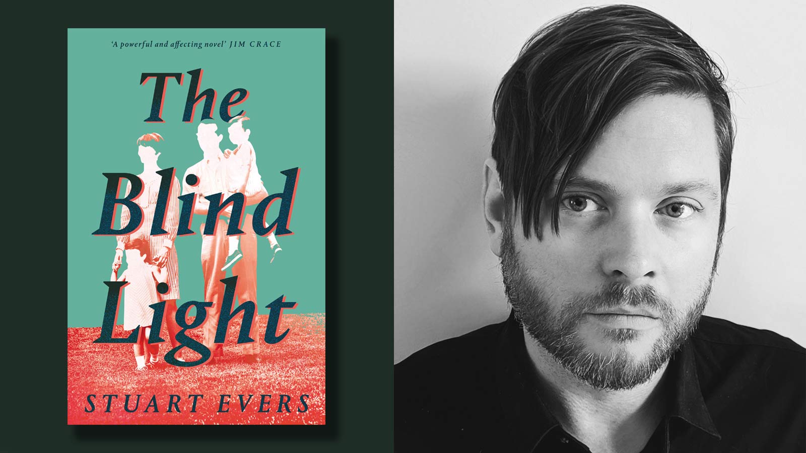 The Blind Light book cover and Stuart Evers