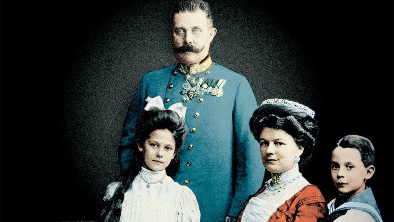 A photograph of the Archduke Franz Ferdinand and his family.
