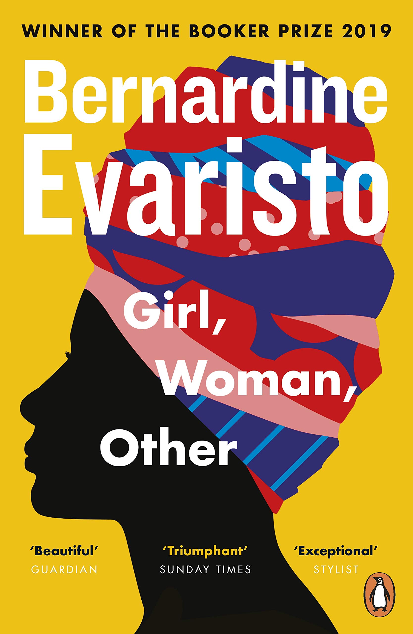 Book cover for Girl, Woman, Other, joint winner 2019