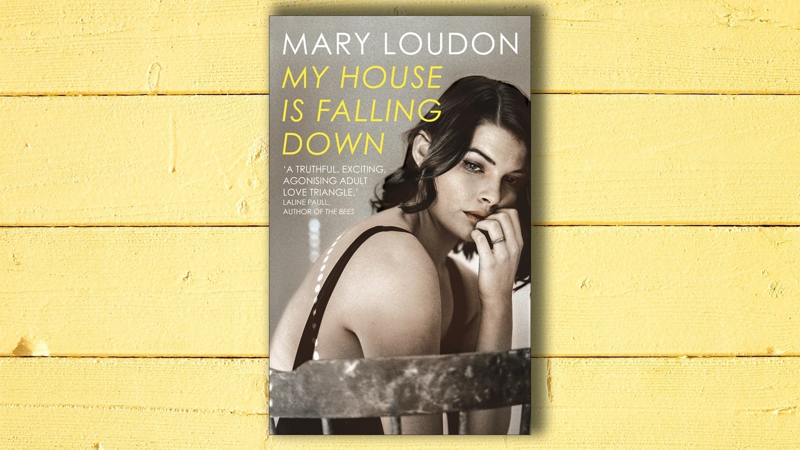 My House is Falling Down book cover on yellow background