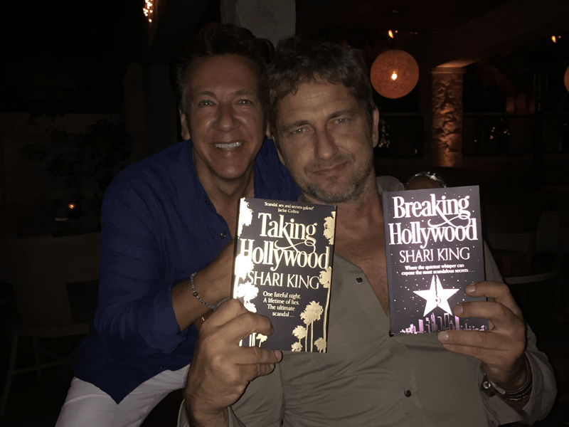 Ross King and Shari Low with their books Taking Hollywood and Breaking Hollywood