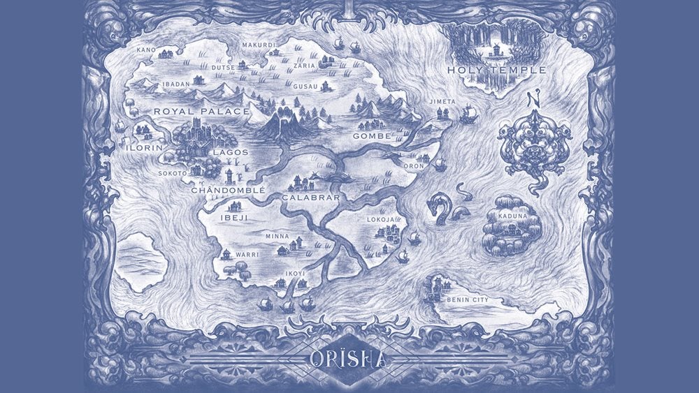 Map of Orisha - Tomi Adeyemi 
