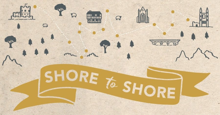 Illusration for Shore to Shore poetry tour 2016