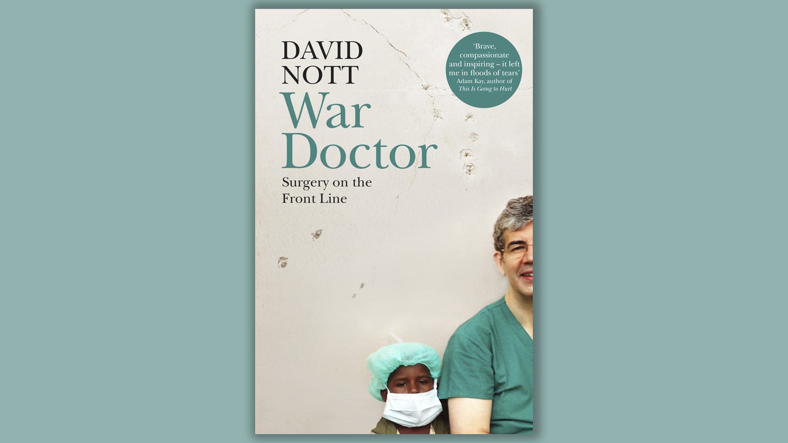 David Nott War Doctor book cover on a teal background
