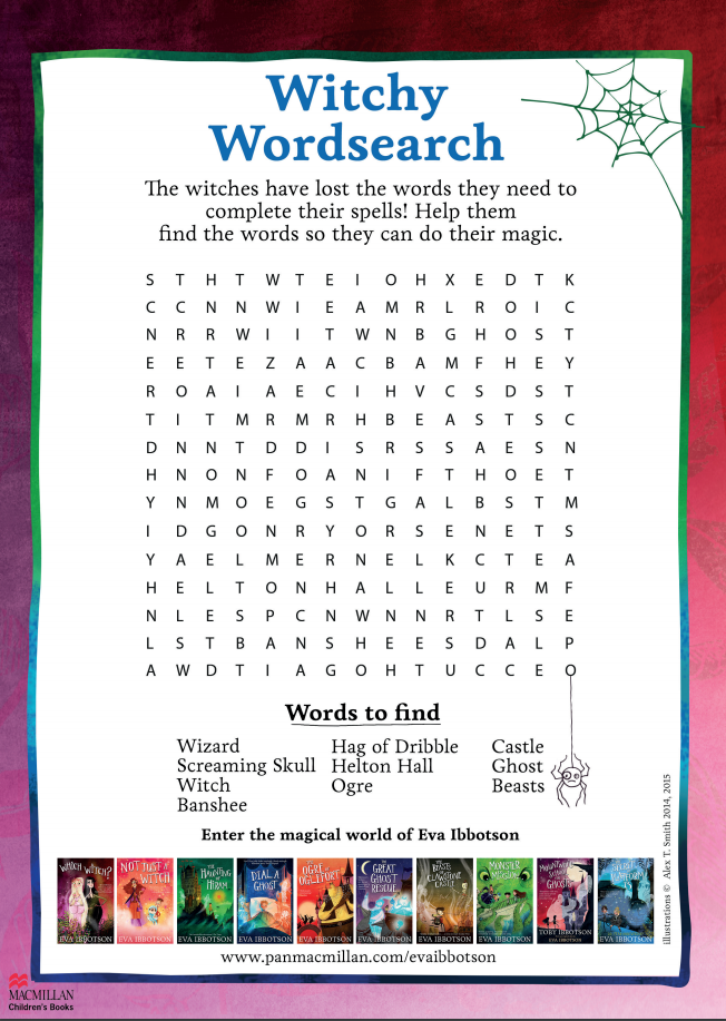 Which Witch themed wordsearch