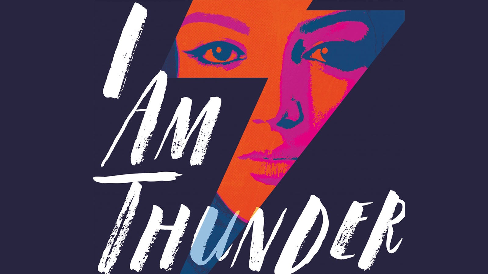Section of the I Am Thunder book cover