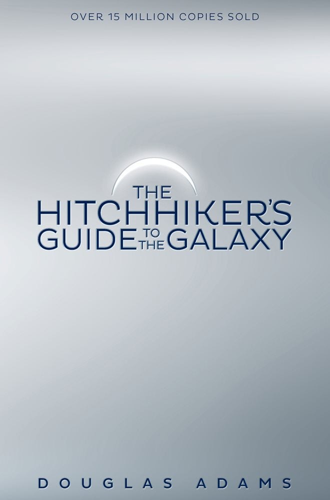 The first The Hitchhiker's Guide to the Galaxy cover that Stuart designed. 