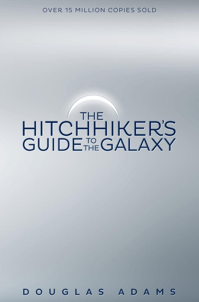 The first The Hitchhiker's Guide to the Galaxy cover that Stuart designed.