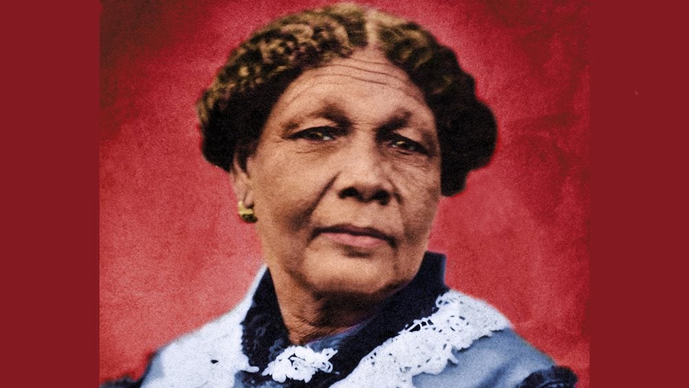 Mrs Mary Seacole tinted photograph portrait