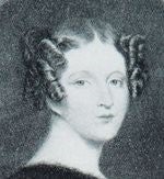Black and white portrait drawing of Catherine Tylney Long 