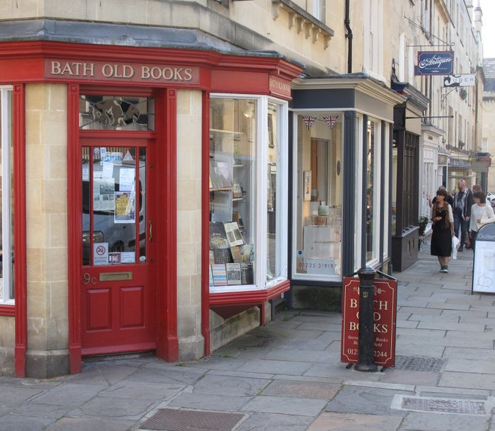 Bath Old Books bookshop exterior.