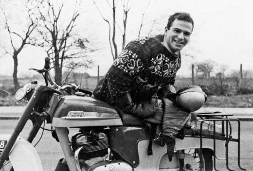 Oliver Sacks With his motorbike in 1956 (c) Charles Cohen