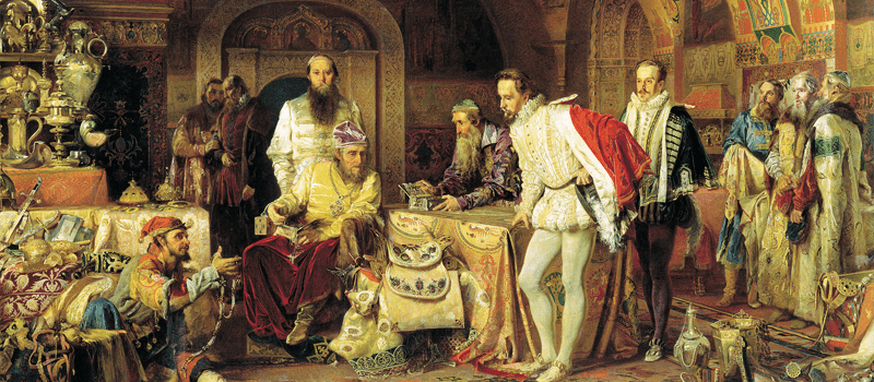 Ivan the Terrible depicted in a painting