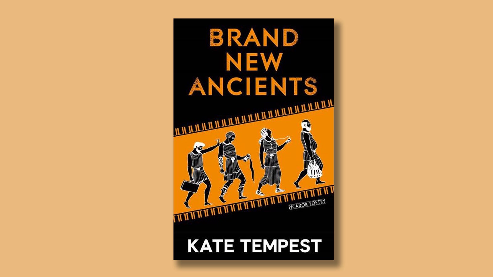 Brand New Ancients by Kae Tempest on a pale orange background.