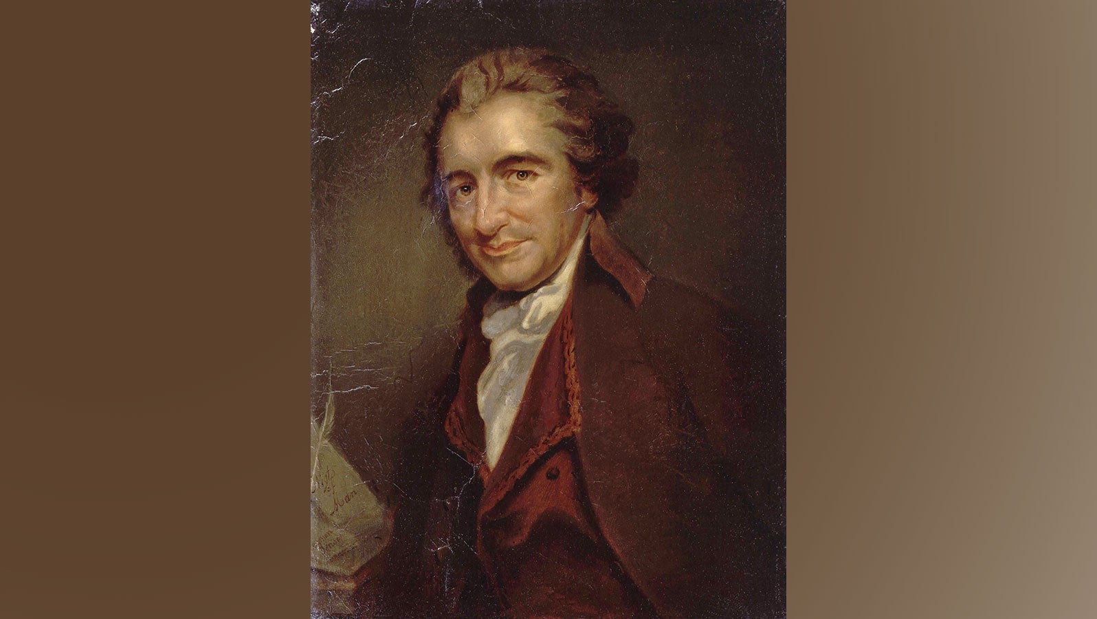 an oil painting of Thomas Paine