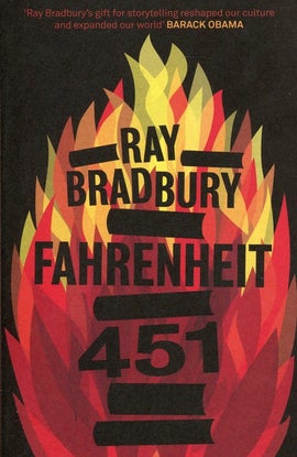 Book cover for Fahrenheit 451