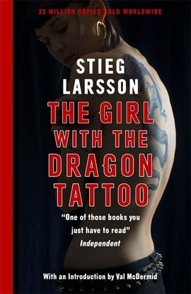 Book cover for The Girl with the Dragon Tattoo 