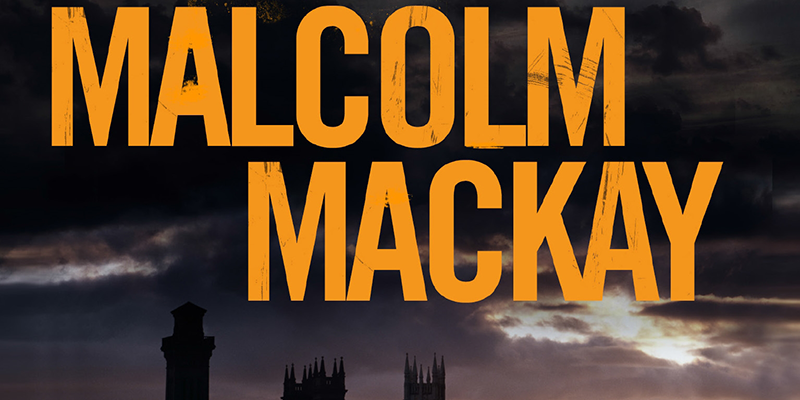 Malcom Mackay's name against a dark stormy sky