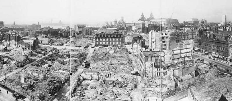 Liverpool UK after the Blitz