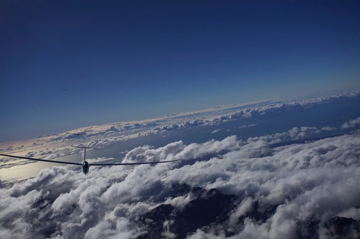 Gliding in the Southern Alps in New Zealand