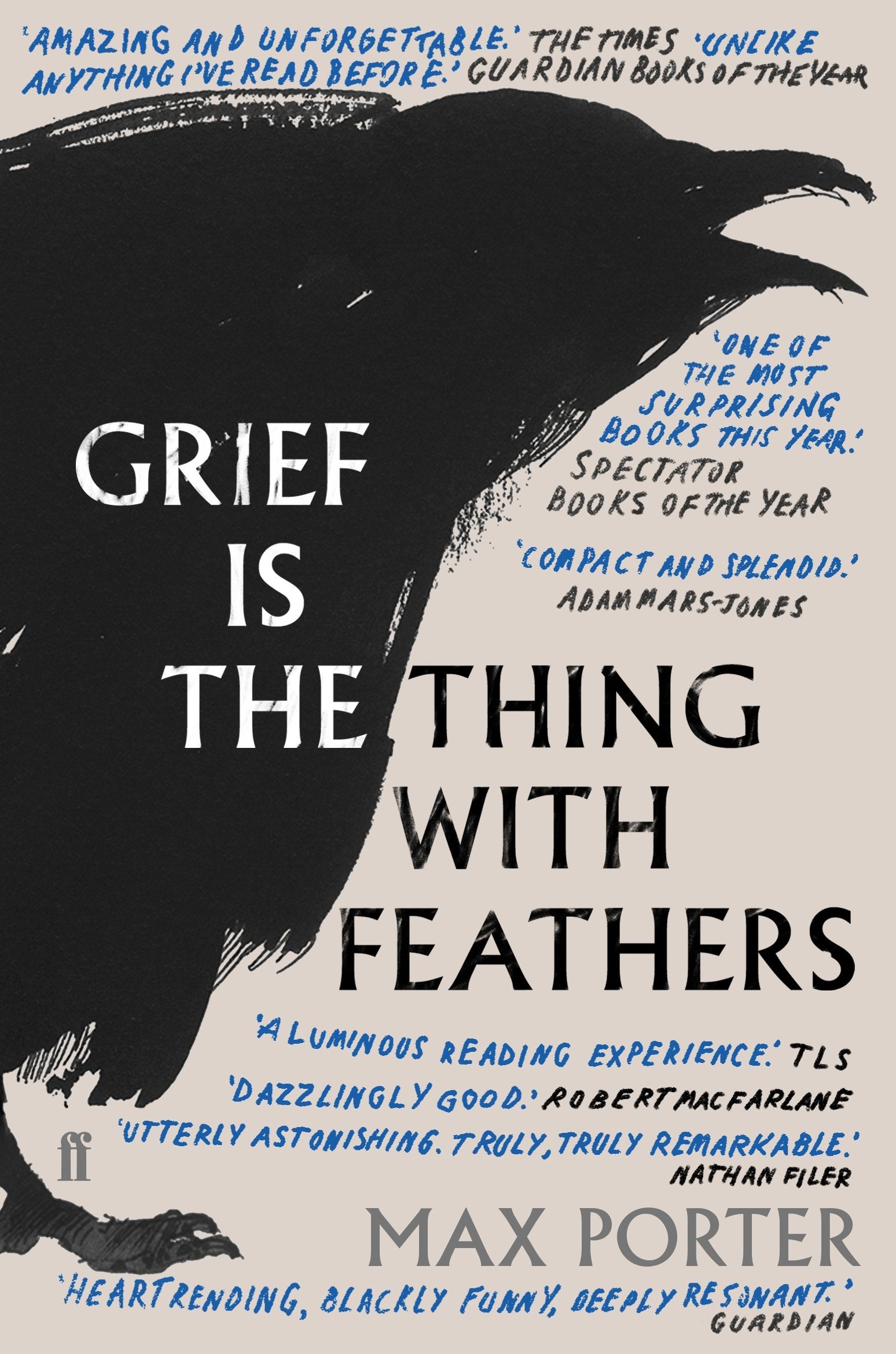 Book cover for Grief is the Thing With Feathers 