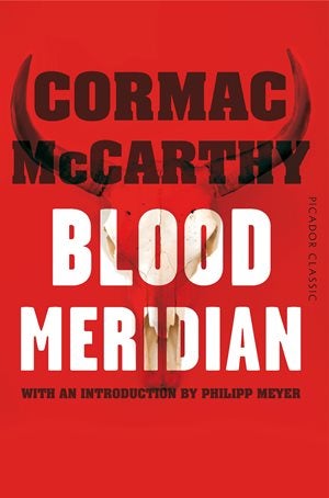 Book Cover for Cormac McCarthy's book Blood Meridian.