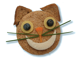 Disappearing Cheshire Cat Sandwiches