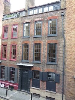 The house in Wilkes Street where the silk company began