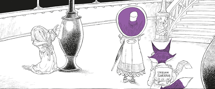 Ottoline and the Purple Fox illustration