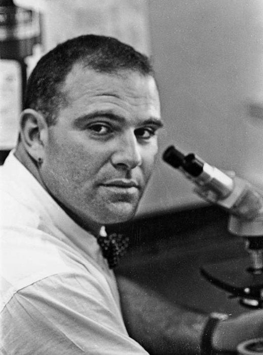 In the neuropathology lab in 1964
