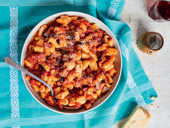 Ricotta Cavatelli with Tomato and Aubergine Sauce