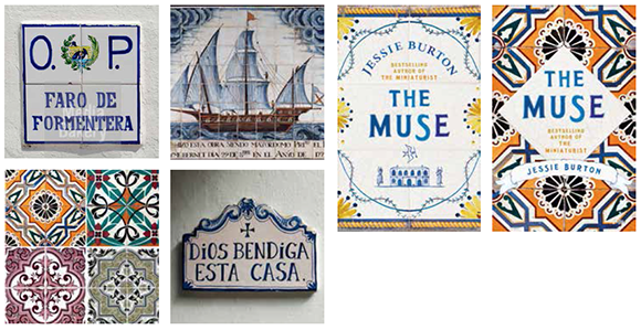 Tiled designs for Jessie Burton's The Muse