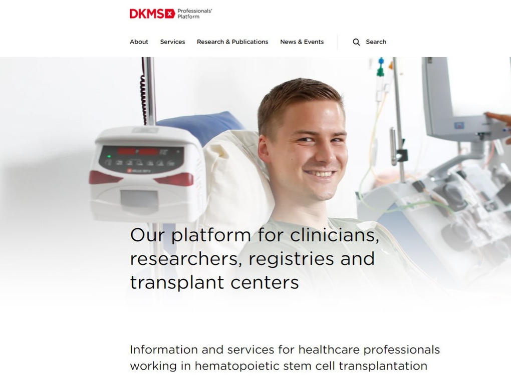 Nowa platforma DKMS dla specjalistów Nowa platforma DKMS dla specjalistów