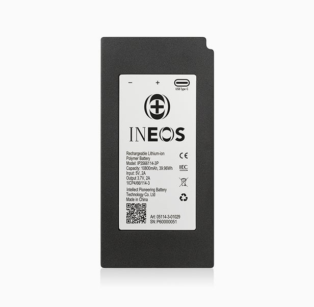 front-facing INEOS rechargeable battery