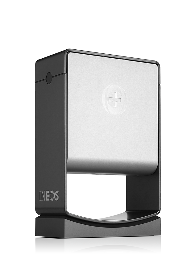 dark grey 3/4 angle of INEOS sanitiser dispenser