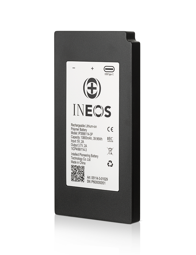 3/4 angle of INEOS rechargeable battery 