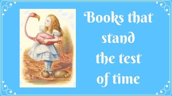 Vintage fairytale image of young girl holding a swan, blog post title: Books that Stand the Test of Time