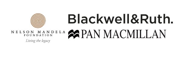 Logos for: Nelson Mandela Foundation, Pan Macmillan and Blackwell & Ruth