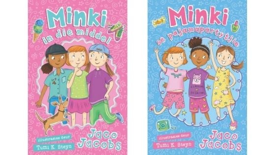 Minki in die middel en Minki se pajamapartytjie