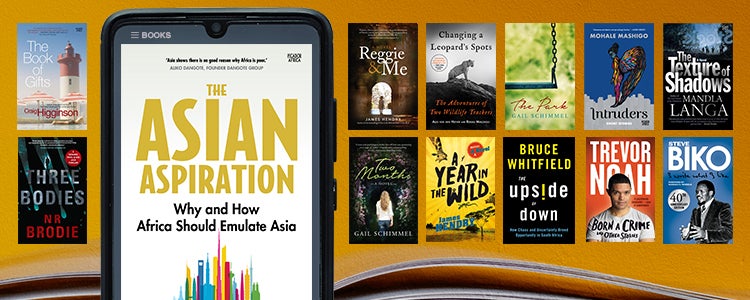 A photo of the book 'The Asian Aspiration' on a tablet/e-reader